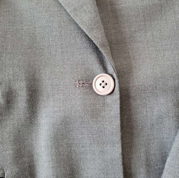 Vintage Larry Levine Classic Gray Womens Blazer Size 10 - Picture 12 of 16